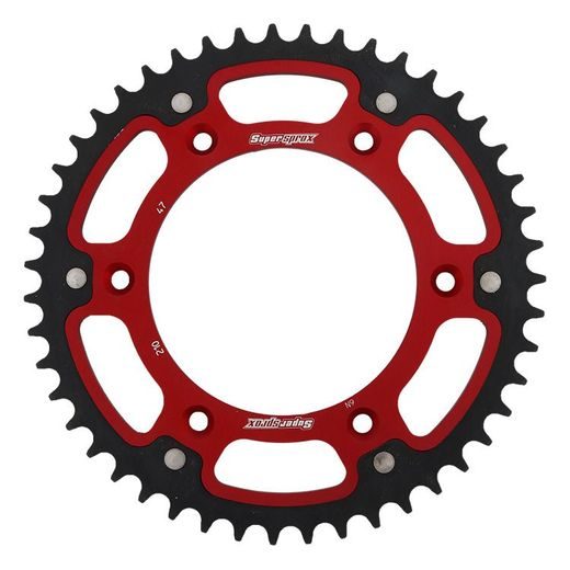 Rear sprocket SUPERSPROX STEALTH RST-210:47-RED rdeč 47T, 520