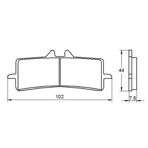 Zavorne obloge ACCOSSATO AGPA106 EV2