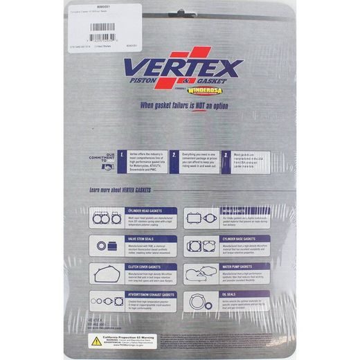 Complete gasket kit WINDEROSA 8080051 without seals