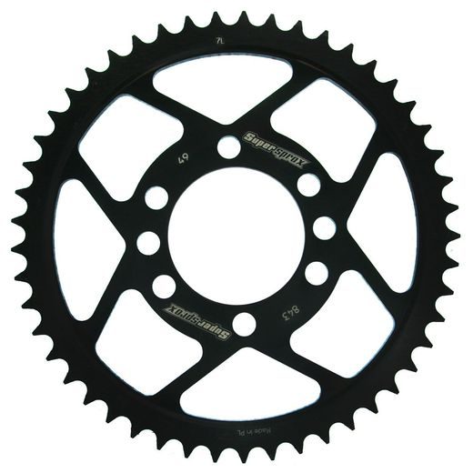 Zadnji verižnik (zobnik) SUPERSPROX RFE-843:49-BLK črna 49T, 428