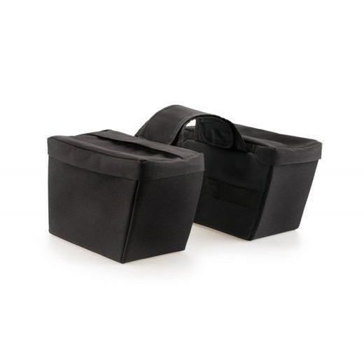 Semi-rigid saddlebag CUSTOMACCES ELTON AT0012N črna par