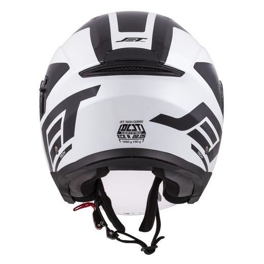Jet čelada CASSIDA JET TECH CORSO black / white XS