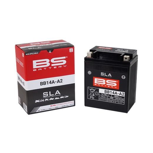 Tovarniško aktiviran akumulator BS-BATTERY BB14A-A2 (FA) (YB14A-A2 (FA)) SLA