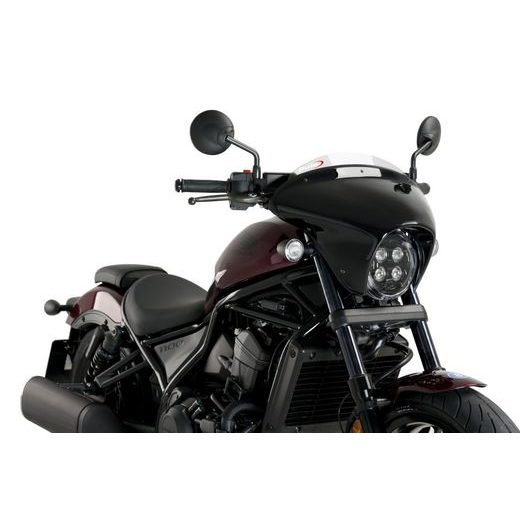 Windscreen PUIG BATWING SML SPORT 21067W clear gloss black housing