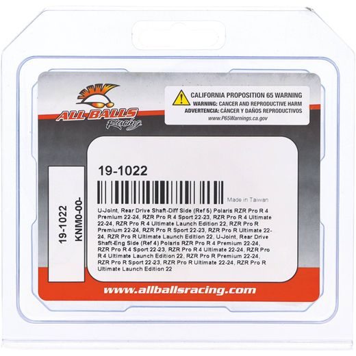 Wheel Bearing Kit All Balls Racing 19-1022