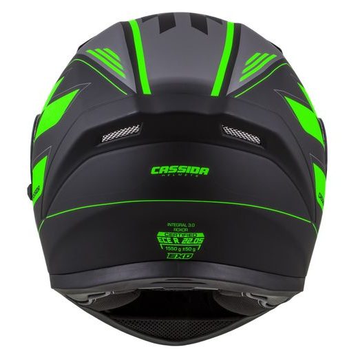 Integralna čelada CASSIDA INTEGRAL 3.0 ROXOR black matt/ green/ grey S