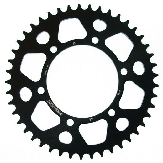 Rear ALU sprocket SUPERSPROX RAL-486:45-BLK črna 45T, 520