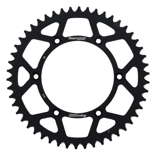 Aluminijasti zadnji verižnik (zobnik) SUPERSPROX RAL-245/2:50-BLK črna 50T, 520