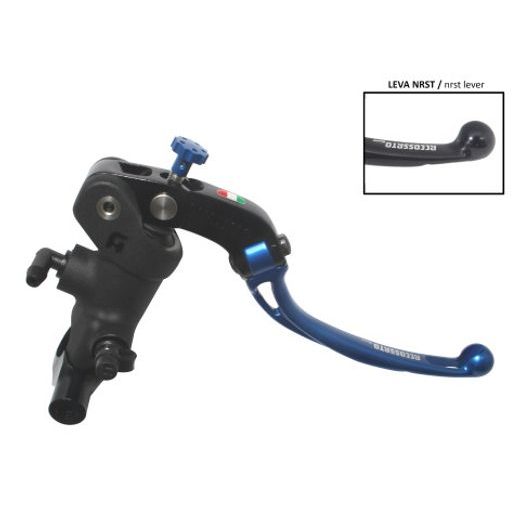 Radial brake master cylinder ACCOSSATO PC011 19 x 19 with folding lever,blue
