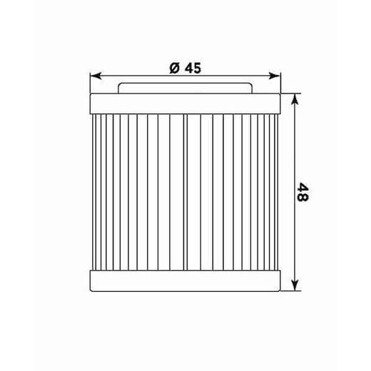 Oljni filter MIW HU18001 (alt. HF154)
