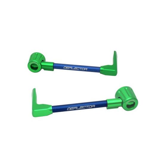 Lever guard ACCOSSATO DE003 with blue hose and joint right + left, aluminium