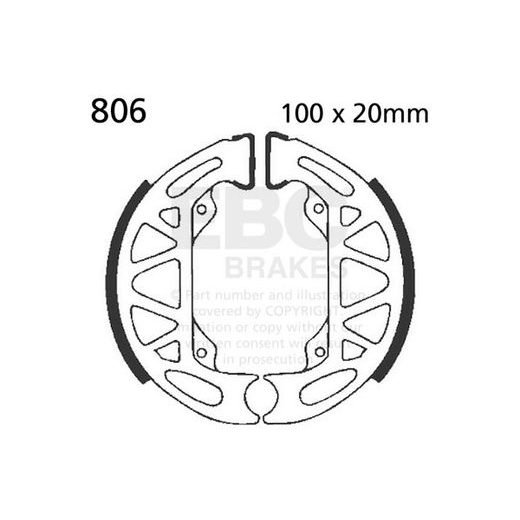 Brake shoe set EBC 806