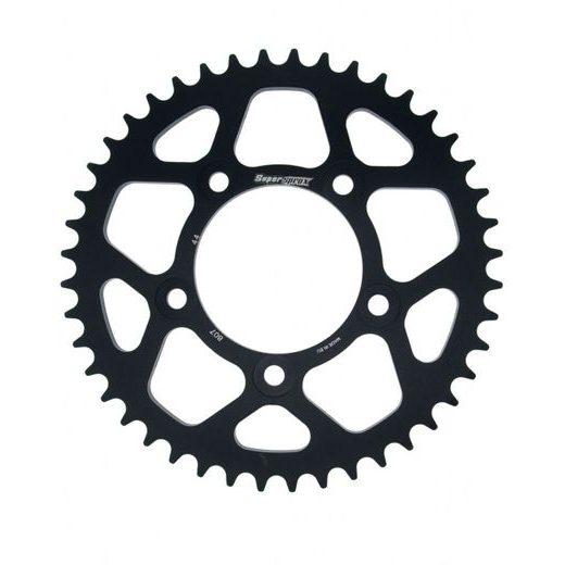 Aluminijasti zadnji verižnik (zobnik) SUPERSPROX RAL-807:44-BLK črna 44T, 525