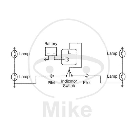 Flasher relay JMP electronic 12V 2 pole