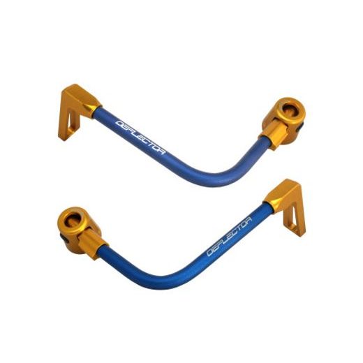 Lever guard ACCOSSATO DE003 with blue hose and joint right + left, aluminium