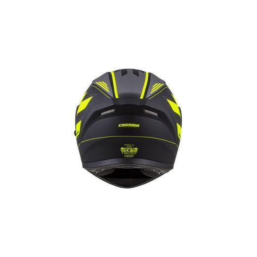 Integralna čelada CASSIDA INTEGRAL 3.0 ROXOR yellow fluo matt/ white/ black/ grey XL