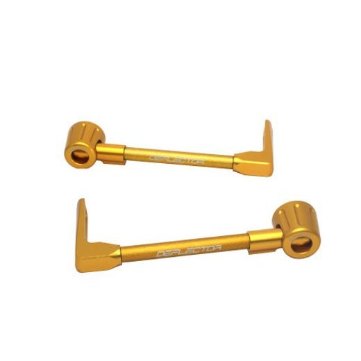 Lever guard ACCOSSATO DE003 with gold hose and joint right + left, aluminium