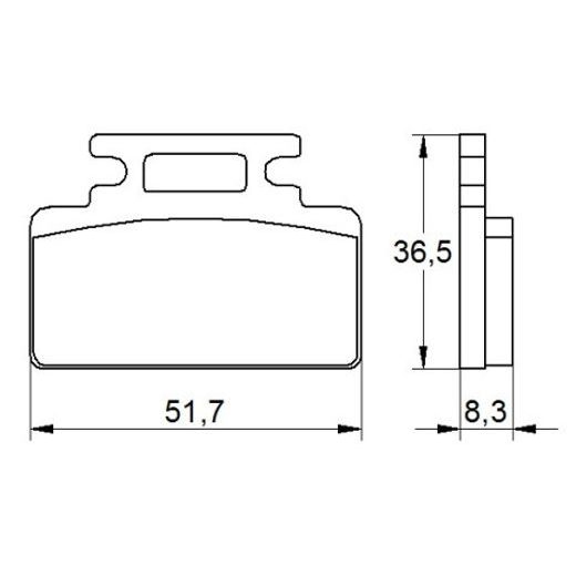 Zavorne obloge ACCOSSATO AGPA168 OR