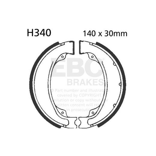 Brake shoe set EBC H340 includings springs