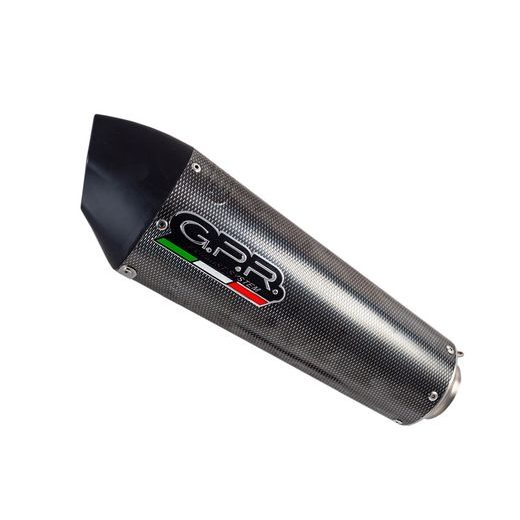 Dual slip-on exhaust GPR GPE ANN. K.80.GPAN.PO Carbon look KAWASAKI - Z 1000 [2007 - 2009]