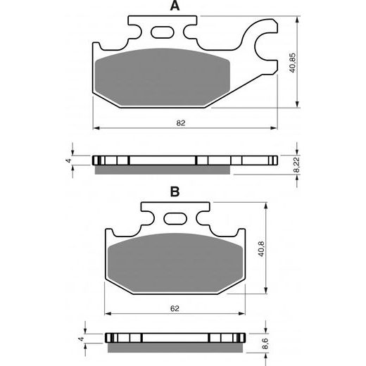 Zavorne obloge GOLDFREN 373 S33 STREET FRONT