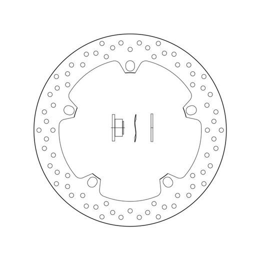 Zavorni disk BREMBO 168B407D6 fix