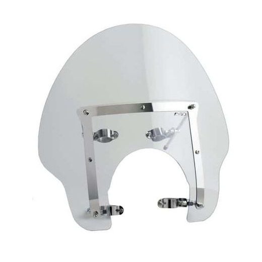 Windshield PUIG AMERICA II 6376W prozorna with kit especial