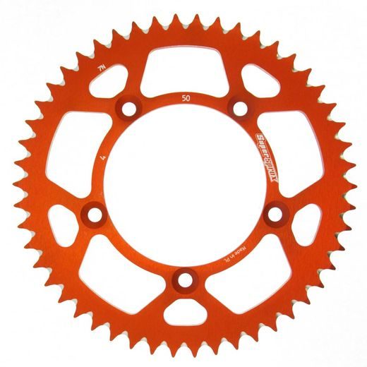 Rear ALU sprocket SUPERSPROX RAL-4:50-ORG oranžna 50T, 420