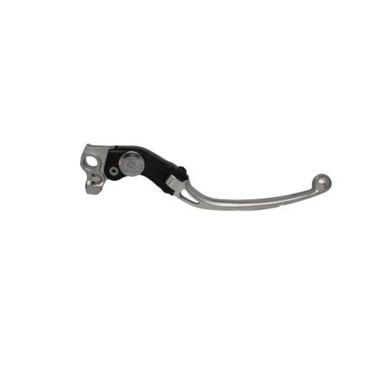 Adjustable folding lever ACCOSSATO LV011 in aluminium for original brake master cylinders srebrna