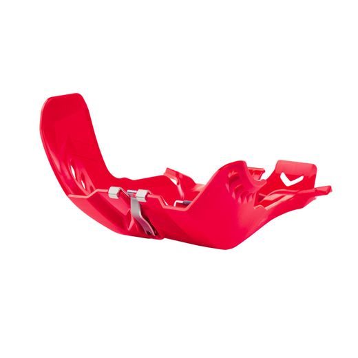 Skid Plate POLISPORT 8472100004 with link protector Rdeč