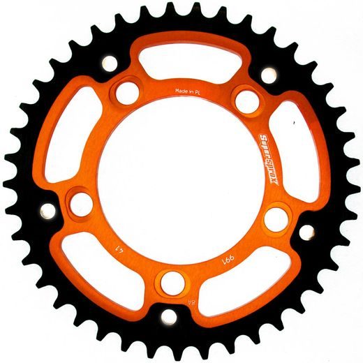 Rear sprocket SUPERSPROX STEALTH RST-991:41-ORG oranžna 41T, 525