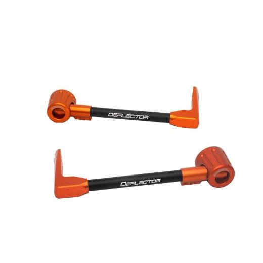 Lever guard ACCOSSATO DE003 with black hose and joint right + left, aluminium