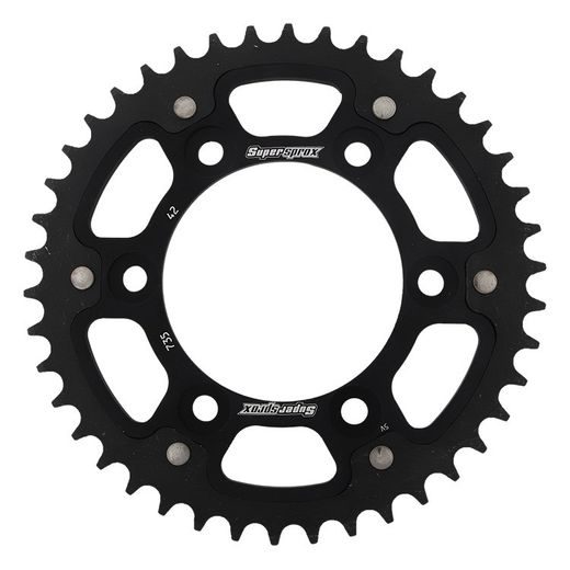 Zadnji verižnik (zobnik) SUPERSPROX STEALTH RST-735:42-BLK črna 42T, 520