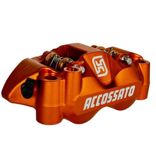 Radial brake caliper ACCOSSATO PZ004 forged monoblock 108 mm distance with pistons in aluminium