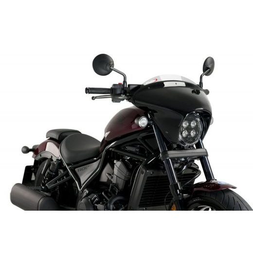 Windscreen PUIG BATWING SML SPORT 21067H smoke gloss black housing