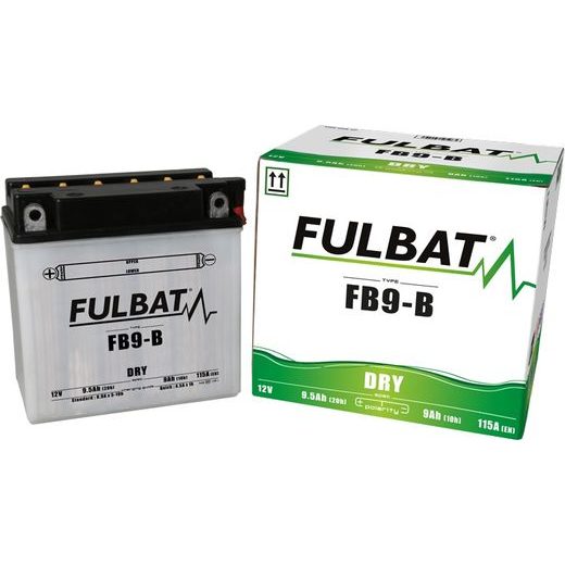 Konvencionalen akumulator (priložena kislina) FULBAT FB9-B (YB9-B) Kislina priložena