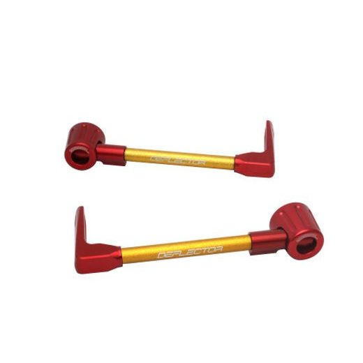 Lever guard ACCOSSATO DE003 with gold hose and joint right + left, aluminium