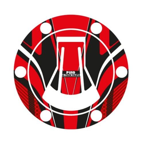 Fuel cap cover PUIG RADIKAL 20614R rdeč