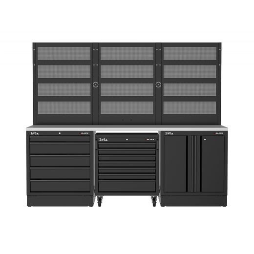 Workbench LV8 EVS24-04X with stainless steel top