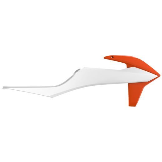 Radiator scoops POLISPORT 8422100009 (par) orange ktm16/white BD