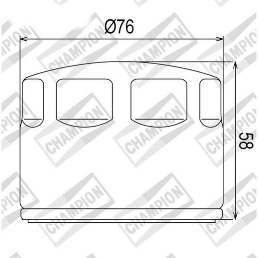Oljni filter CHAMPION COF465 100609775