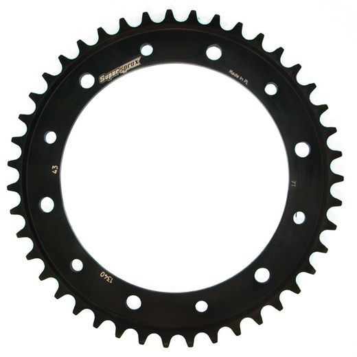 Zadnji verižnik (zobnik) SUPERSPROX RFE-1340:43-BLK črna 43T, 530