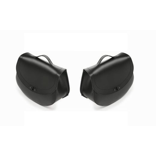 Leather saddlebag CUSTOMACCES HD AP0008N črna right
