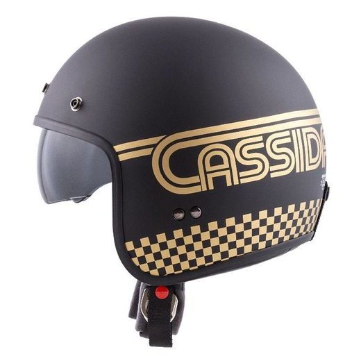 Jet čelada CASSIDA OXYGEN RONDO black matt / gold M