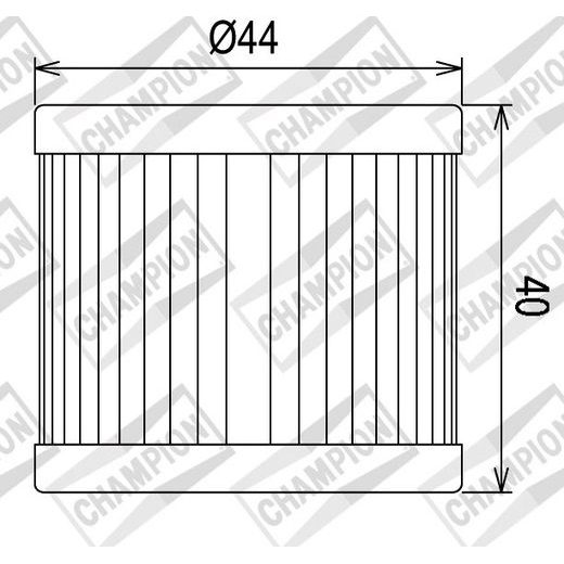 Oljni filter CHAMPION COF031 100609065