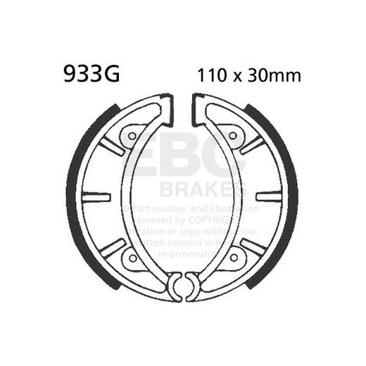 Brake shoe set EBC 933G grooved