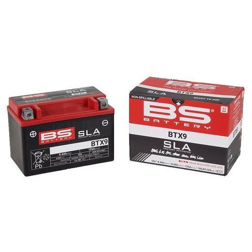 Tovarniško aktiviran akumulator BS-BATTERY BTX9 (FA) (YTX9 (FA)) SLA