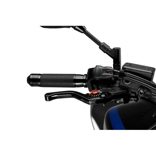 Brake lever without adapter PUIG 3.0 130NT kratka (short) black/orange