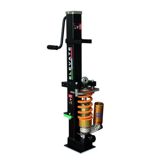 Shock absorber LV8 E450SA disassembler with mechanical screen compression systém