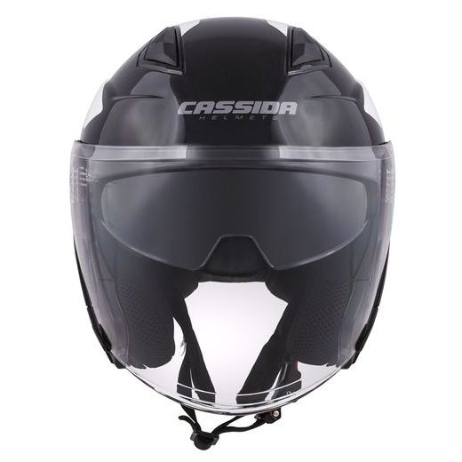 Jet čelada CASSIDA JET TECH CORSO black / white XS